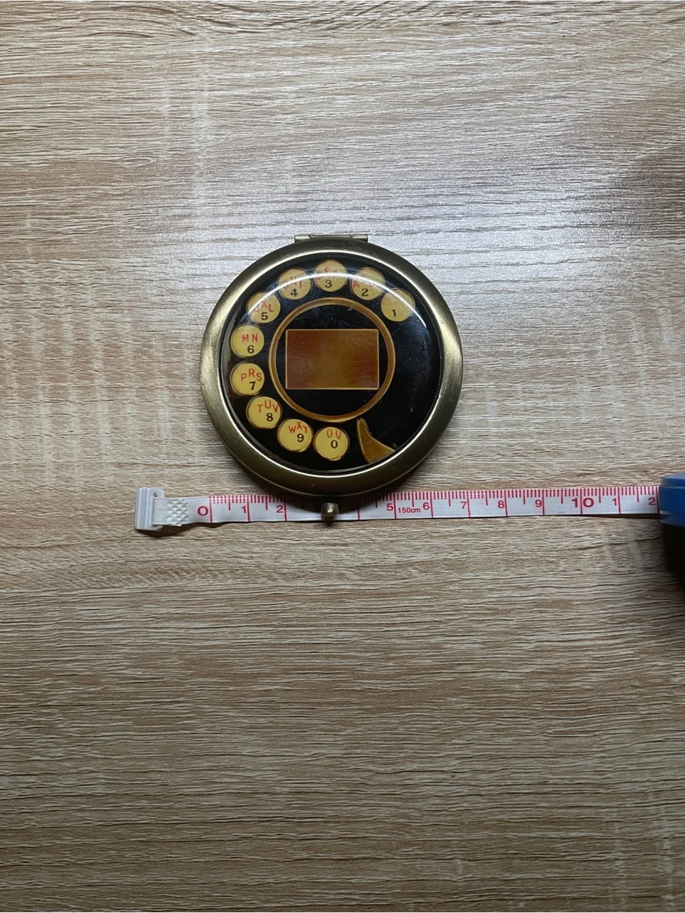 Vintage Rotary Phone Handheld Mirror